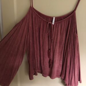 Sage Cold Shoulder Top - Worn Once